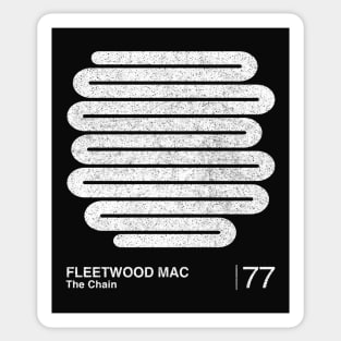 Fleetwood Mac / Minimalist Style Graphic Fan Artwork Design Sticker